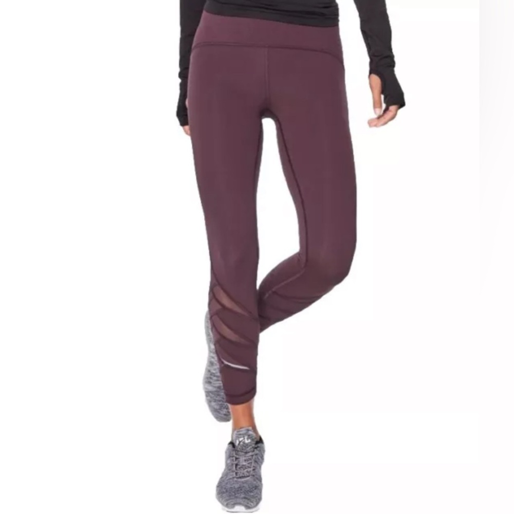 LULULEMON motion full 7/8 tight 24” plum size 4